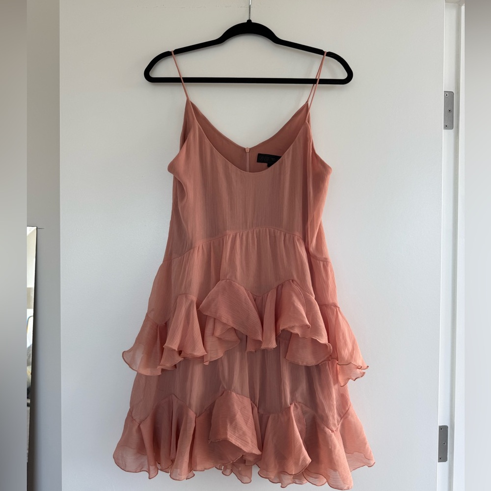 Zara Peach Textured Blouse